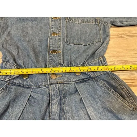 Universal Thread jean/denim one piece, short romper size 00 - Picture 4 of 12